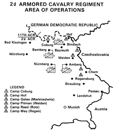 Map 12: 2d Armored Cavalry Regiment Area Of Operations